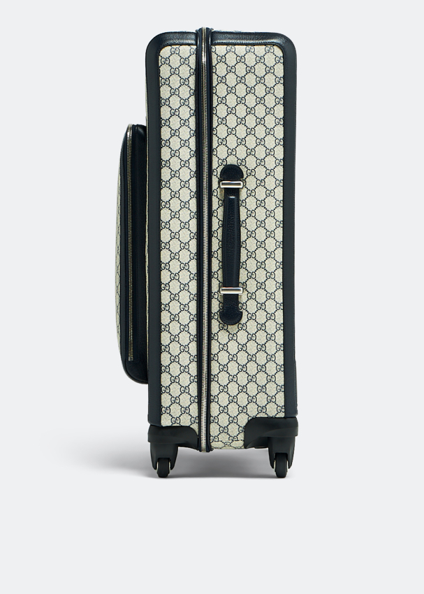 Beige Savoy GG Supreme canvas carry-on suitcase