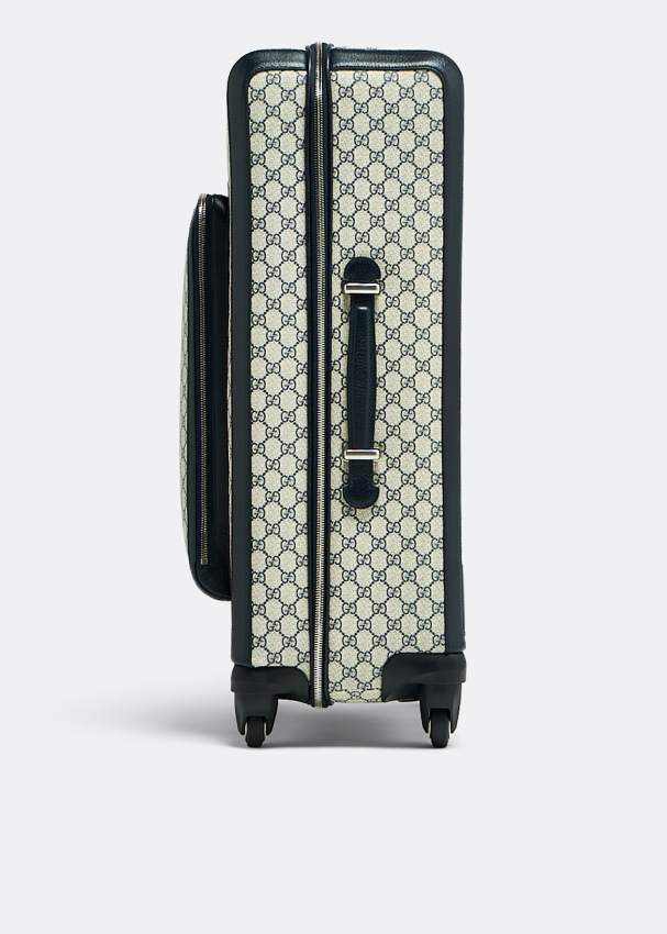 Beige Savoy GG Supreme canvas carry-on suitcase, Gucci
