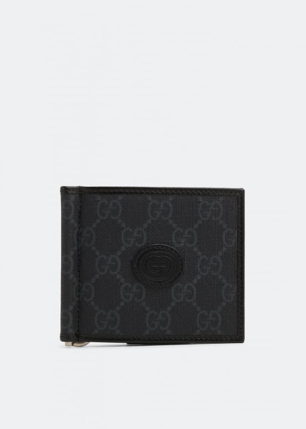 Gucci Interlocking G card wallet for Men - Black in UAE | Level Shoes
