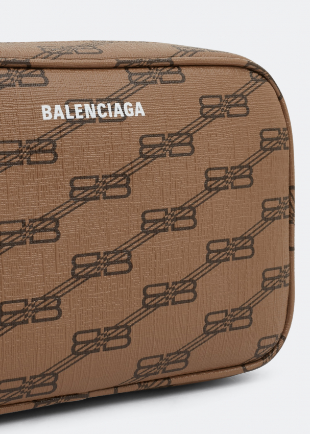 Balenciaga Small BB Monogram Coated Canvas Camera Bag