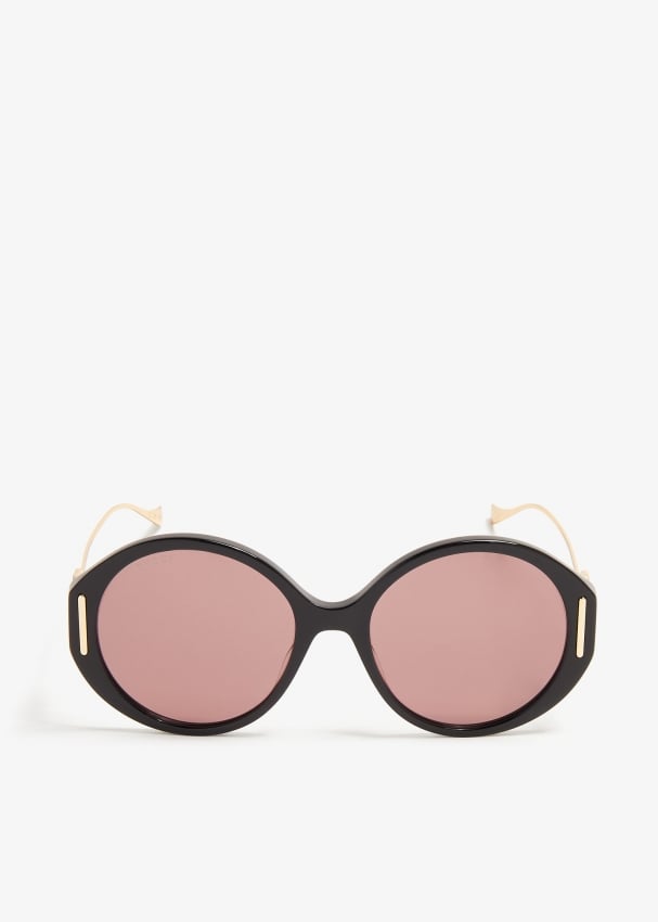 Gucci pink oversized sunglasses best sale