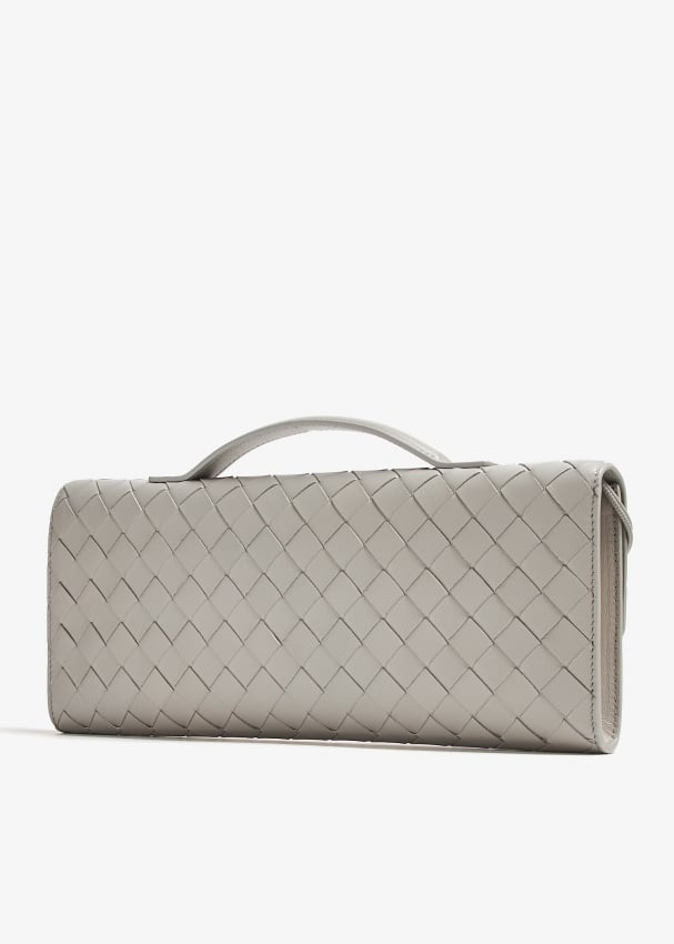 Bottega Veneta Andiamo clutch for Women Grey in UAE Level Shoes