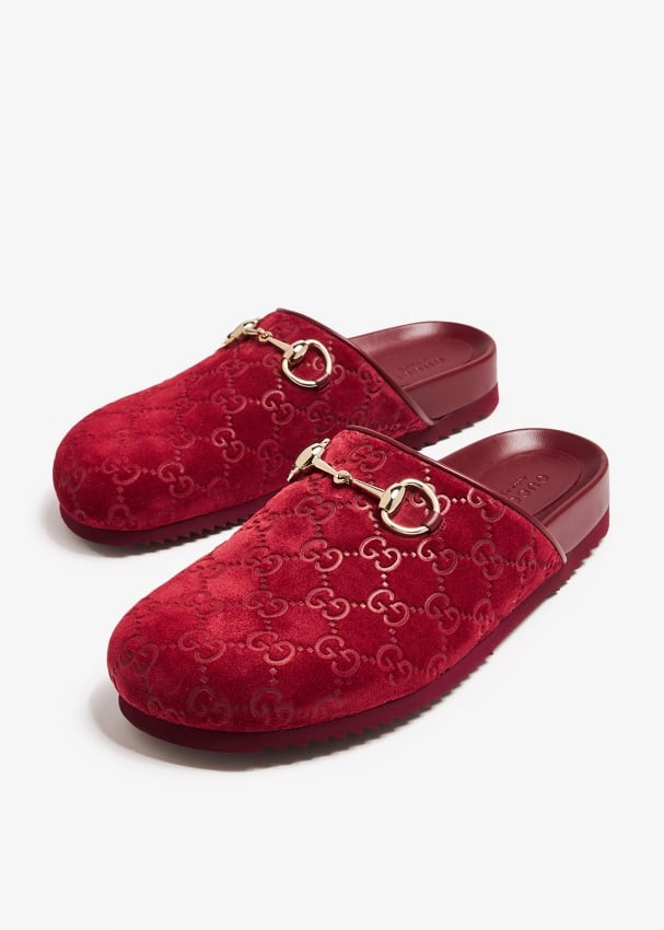 Gucci Horsebit slippers for Women Red in UAE Level Shoes