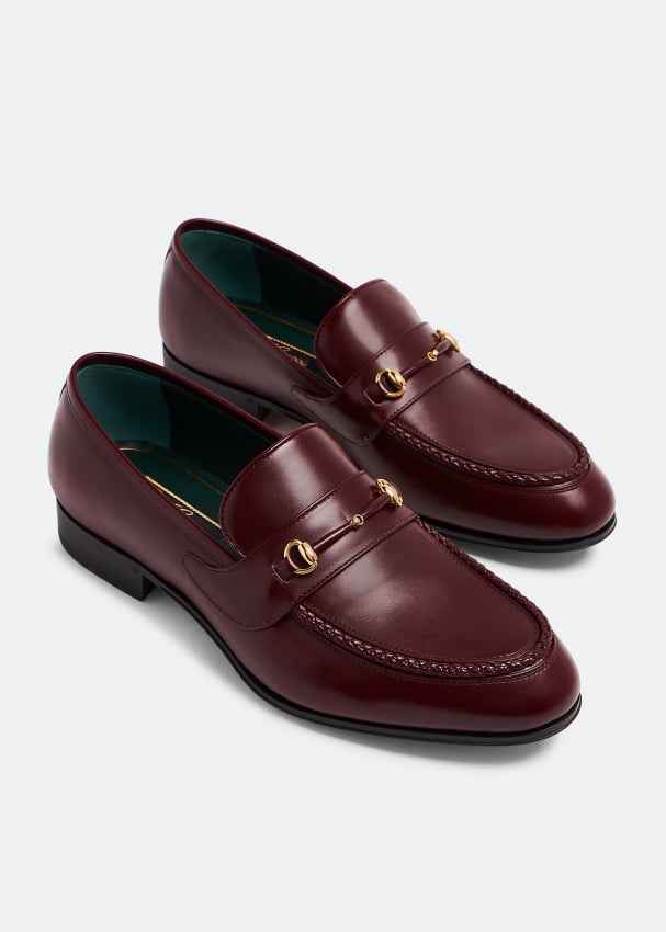 Maroon deals gucci loafers