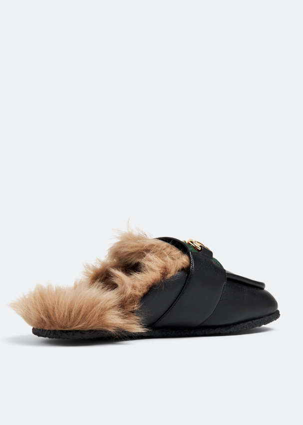 Gucci fur slide discount sandals