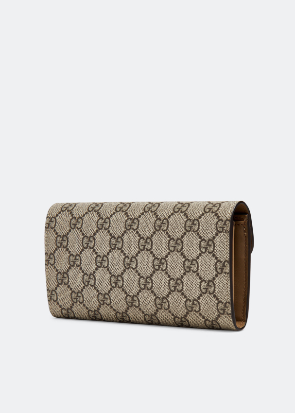 Gucci Canvas Ophidia GG Continental Wallet