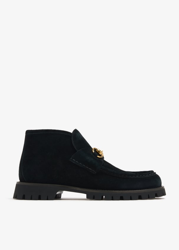 Gucci suede boots mens best sale