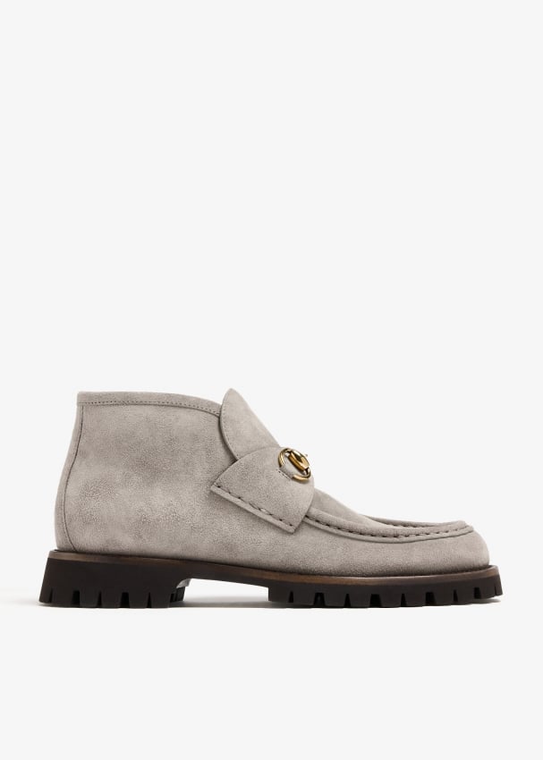 Gucci white ankle boots best sale