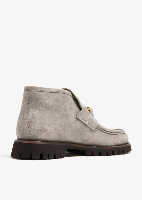 Gucci white booties best sale