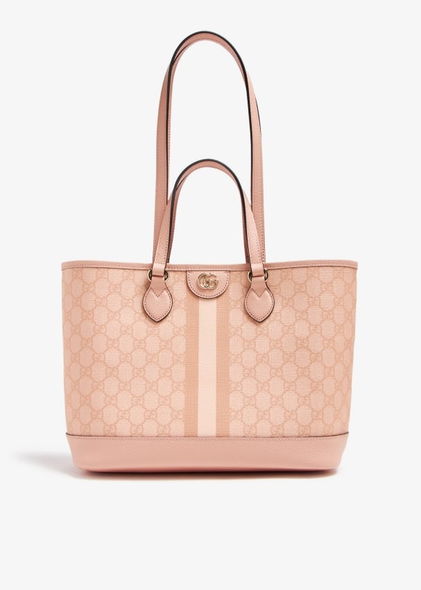 Gucci Ophidia GG Supreme tote bag for Women Pink in Qatar Level Shoes