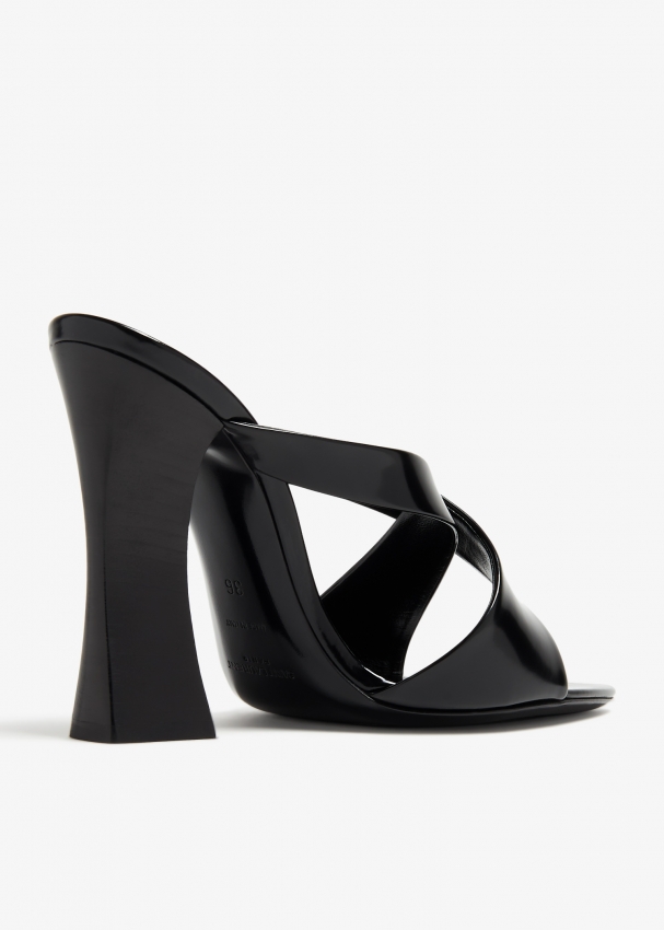 Saint Laurent Eva mules for Women - Black in UAE | Level Shoes