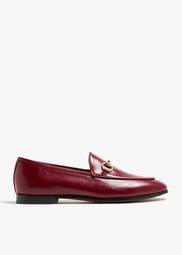 Burgundy gucci loafers online