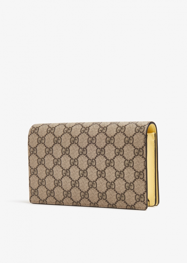 Gucci wallet bee print hotsell