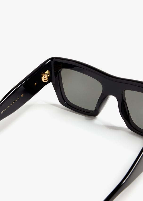 Gucci Square frame sunglasses for ADULT UNISEX Men Women Black in UAE Level Shoes