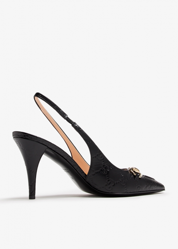 Gucci Horsebit slingback pumps for Women Black in UAE Level Shoes