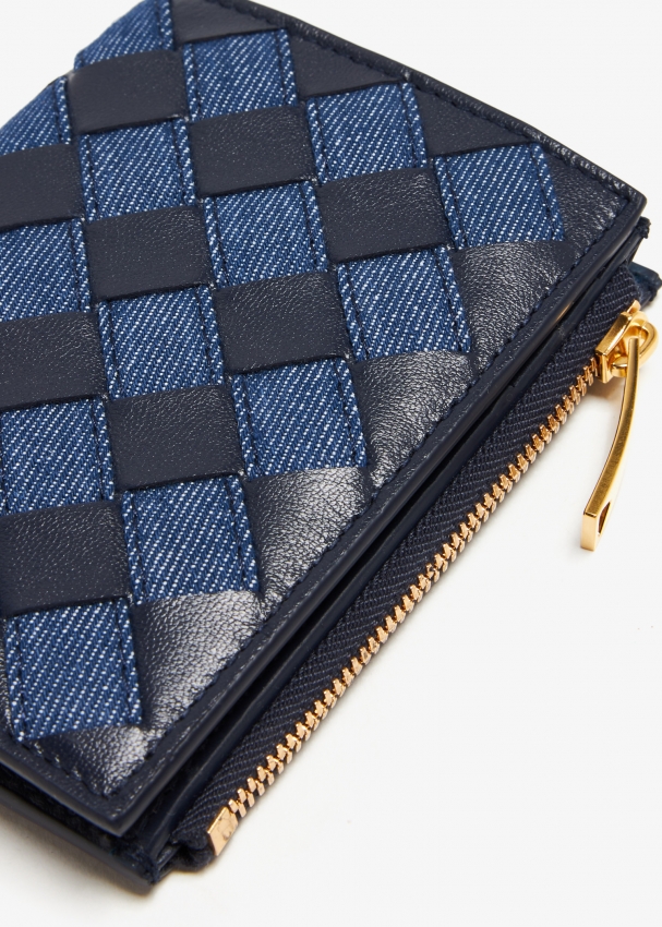 Bottega blue wallet hotsell