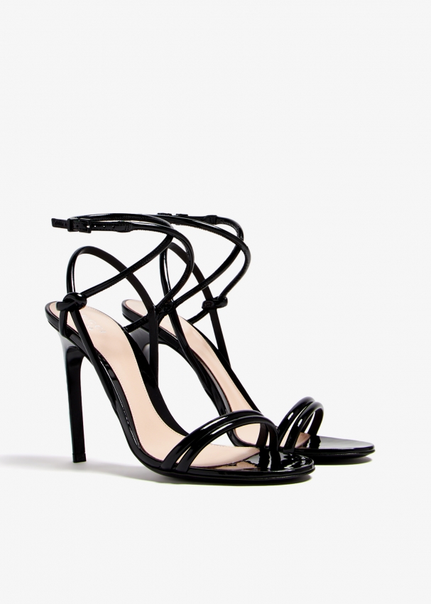 Gucci black strappy heels hotsell