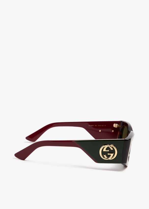 Gucci sunglasses clear frame hotsell