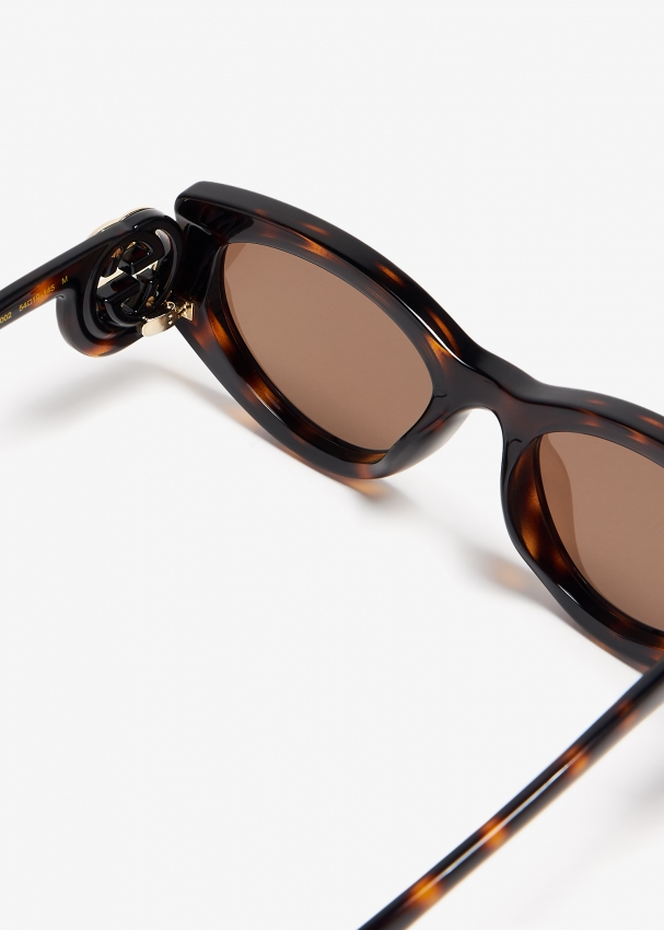 Gucci women's tortoise sunglasses best sale