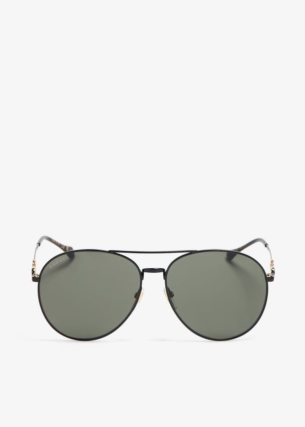 Gucci Aviator frame sunglasses for Women Black in UAE Level Shoes