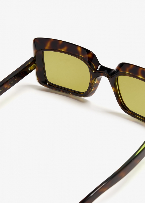 Gucci tortoiseshell square sunglasses hotsell