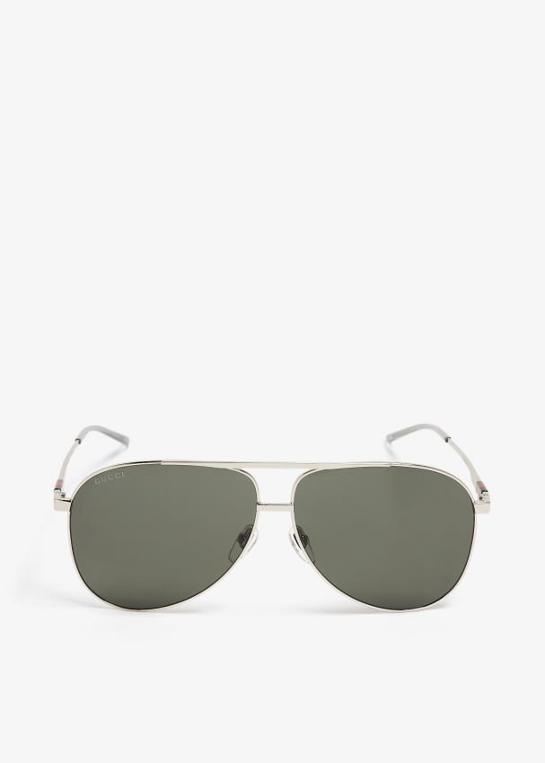 Gucci Aviator frame sunglasses for Men Silver in UAE Level Shoes