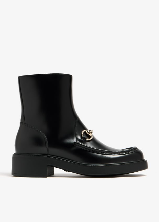 Gucci Horsebit boots for Women Black in KSA Level Shoes