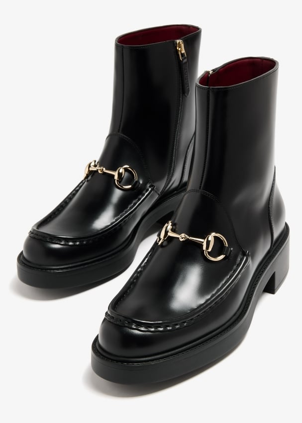 Gucci Horsebit boots for Women Black in KSA Level Shoes