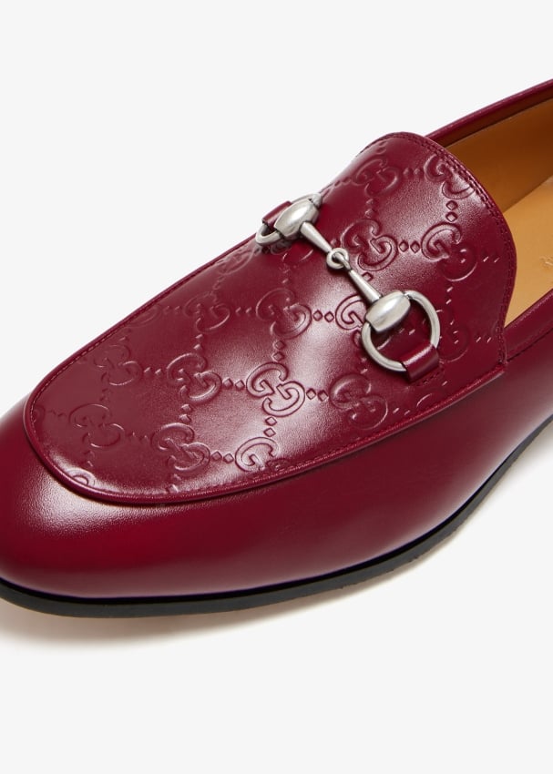 Mens red gucci loafers online