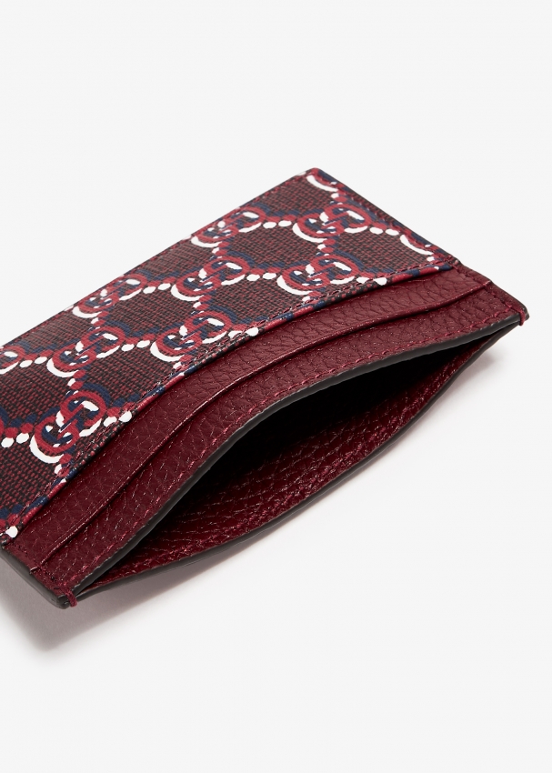 Gucci GG card case for Men Burgundy in KSA Level Shoes