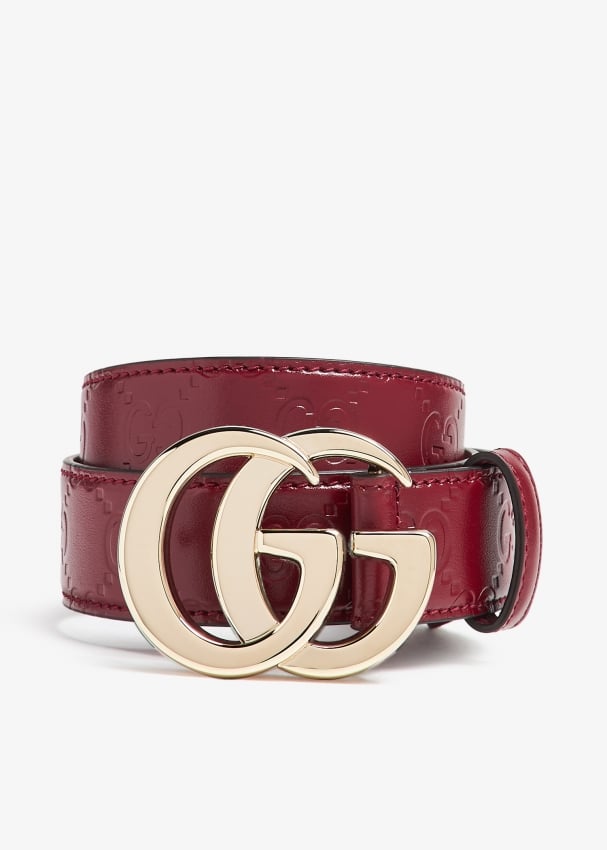 Gucci belt all red hotsell