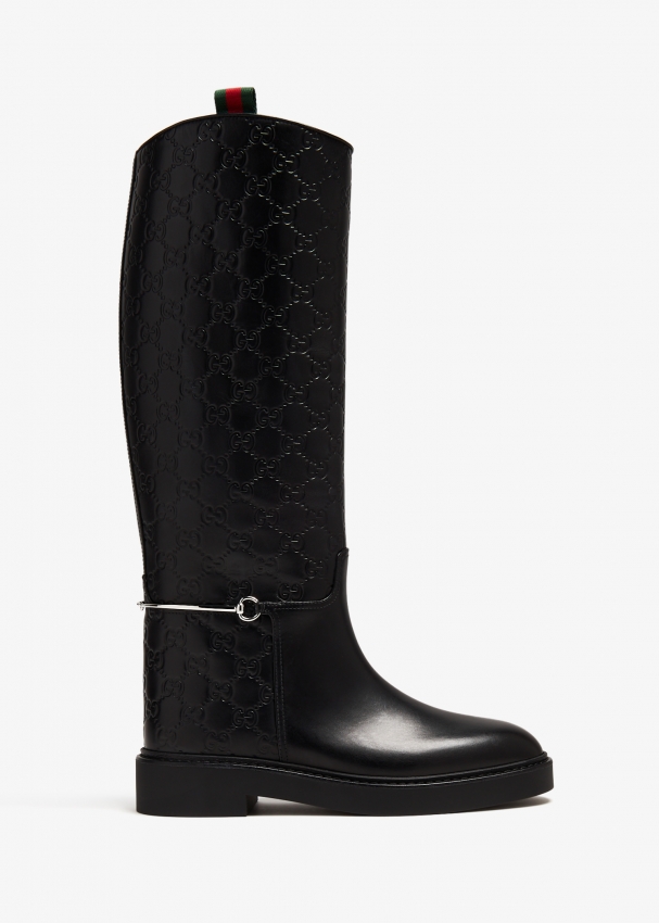 Gucci Slim Horsebit boots for Women Black in UAE Level Shoes