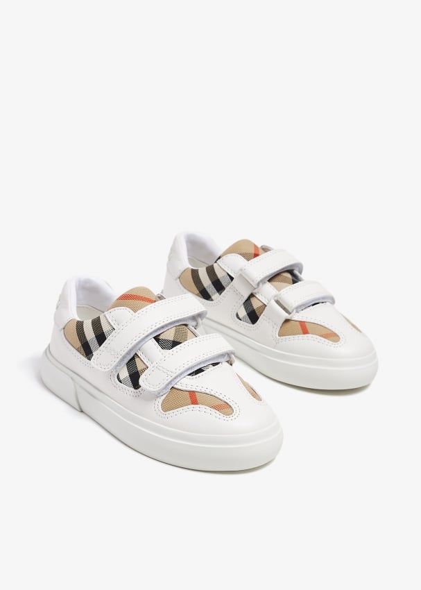 Burberry velcro sneakers hotsell