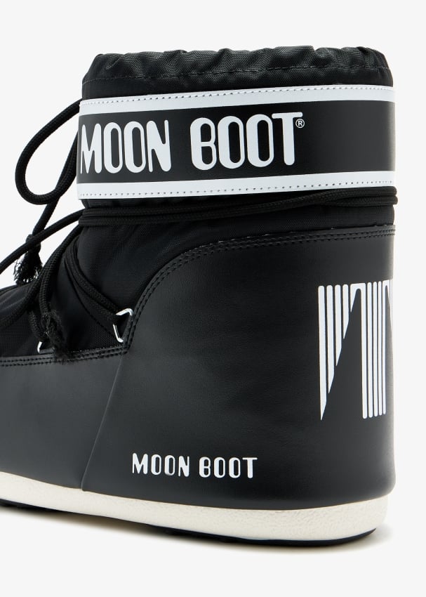 Moon boots low black best sale