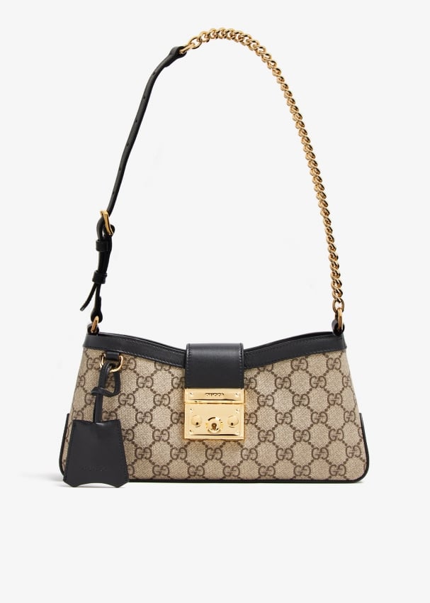 Gucci Padlock GG shoulder bag for Women Black in UAE Level Shoes