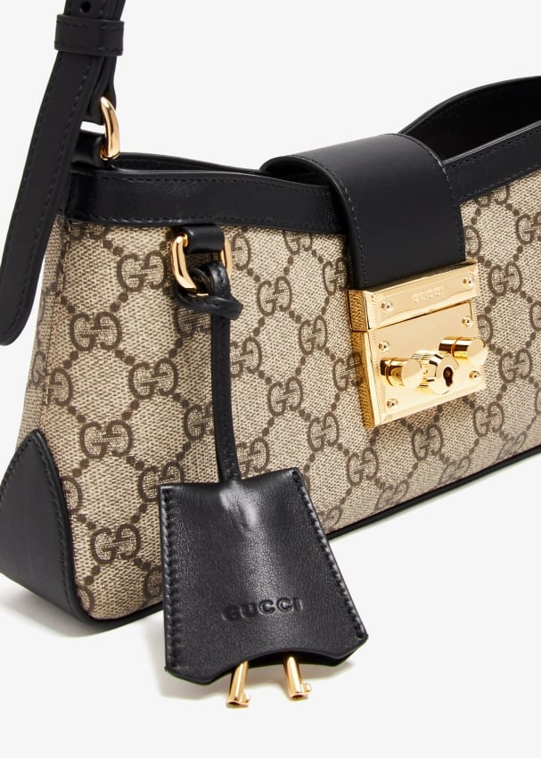 Gucci Padlock GG shoulder bag for Women Black in KSA Level Shoes