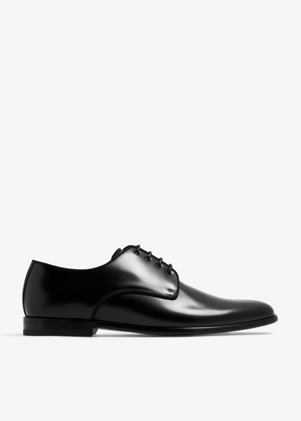 Dolce&Gabbana Brushed calfskin Derby shoes for Men - Black in UAE ...