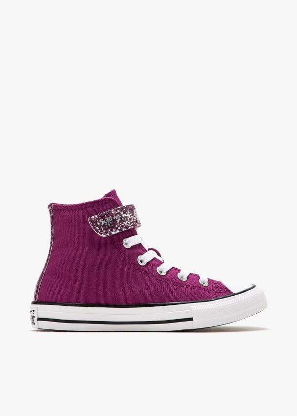 Kids purple high top converse hotsell