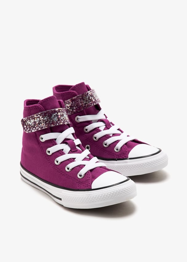 Kids purple converse hotsell