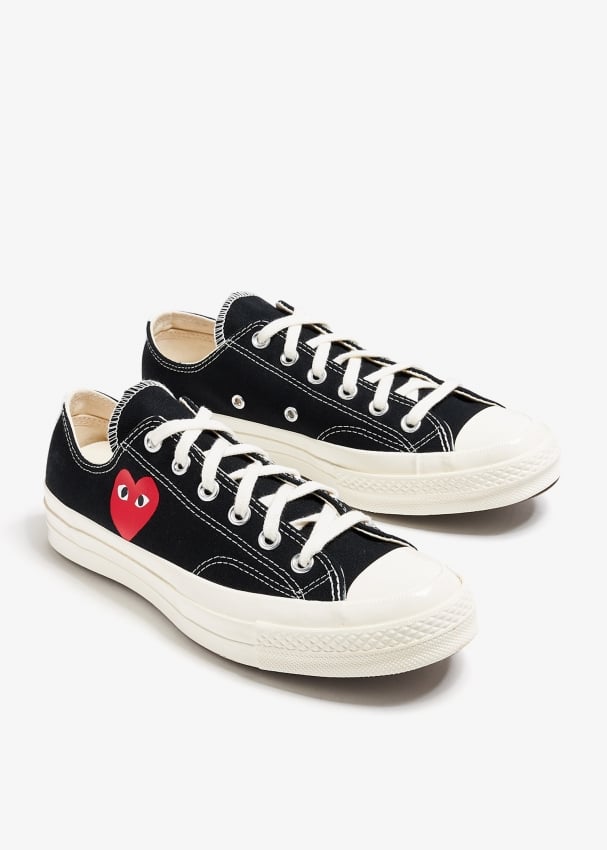 Comme des Garcons PLAY x Converse sneakers for ADULT UNISEX Men Women Black in UAE Level Shoes