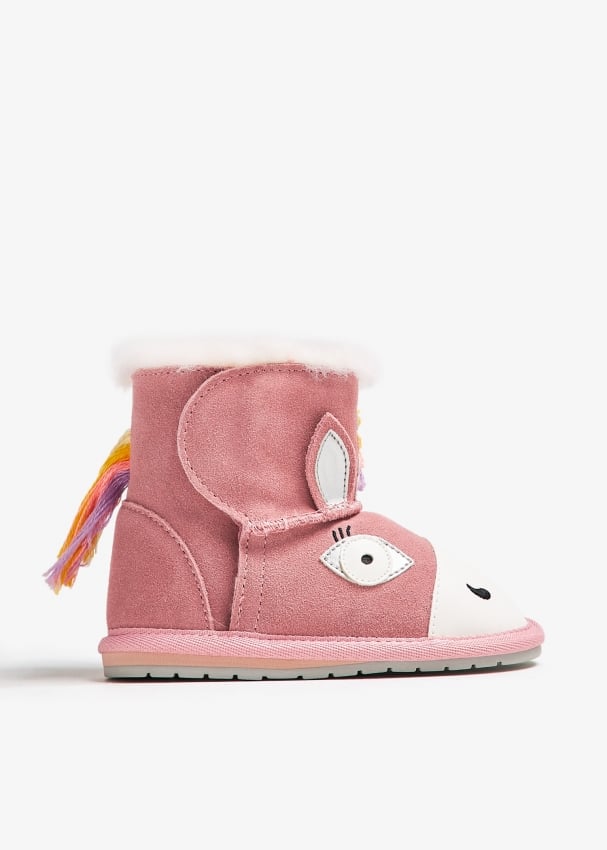 EMU Magical Unicorn walker boots for Baby Pink in KSA Level Shoes