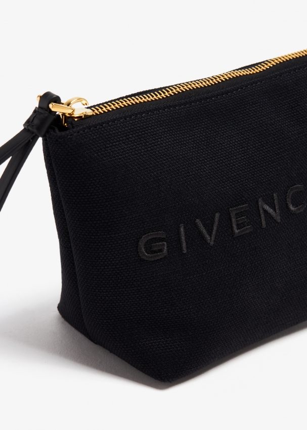 Givenchy Travel Logo Canvas Pouch in Black | Lyst