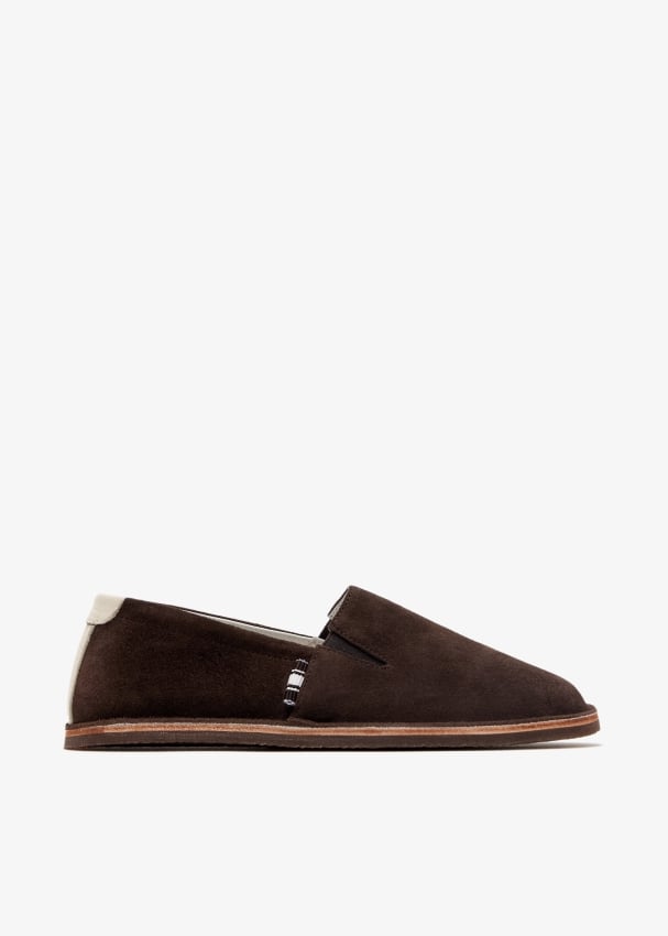 Suede loafers