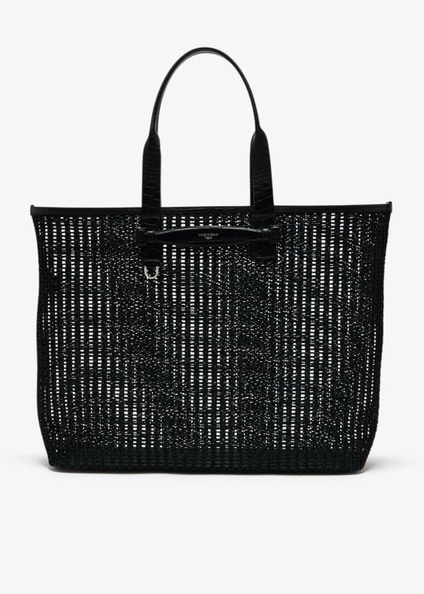 Woven mesh shopper