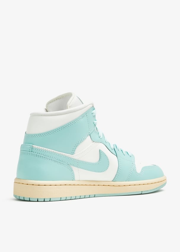 Nike Air Jordan 1 Mid Light Dew sneakers for Women Blue in KSA Level Shoes