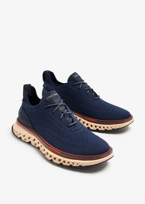 Cole Haan 5.ZEROGRAND Wingtip Oxford sneakers for Men Blue in Bahrain Level Shoes