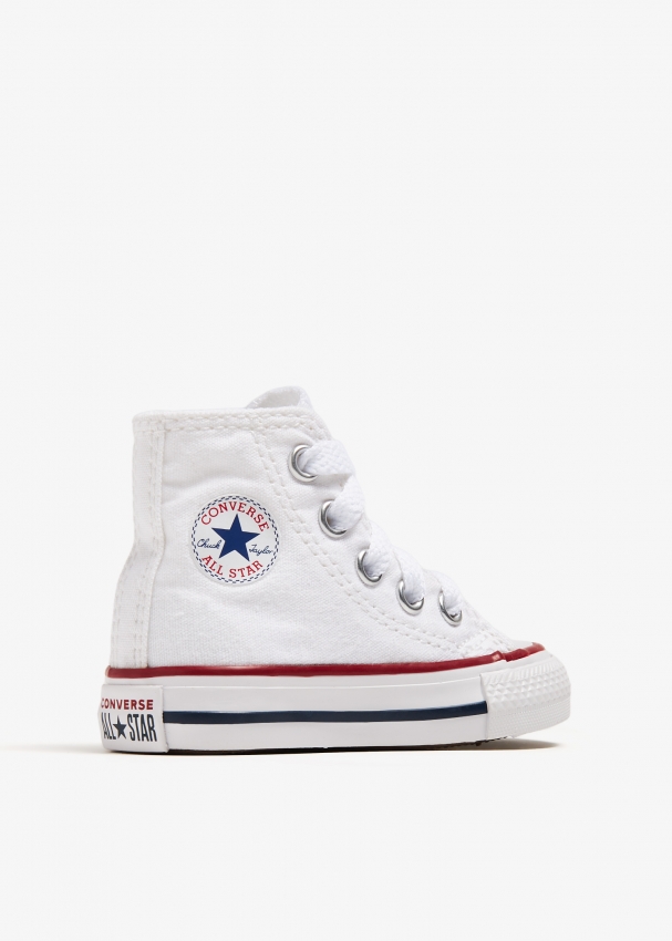 White converse high tops on sale infant