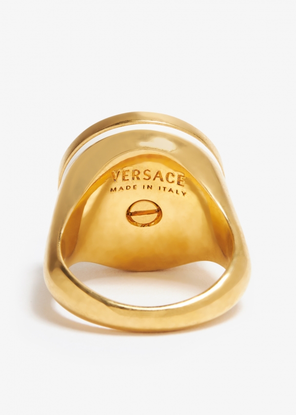 Medusa Biggie Ring Gold | Versace US