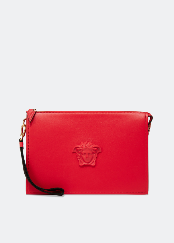 Versace La Medusa large pouch for Men - Red in UAE | Level Shoes