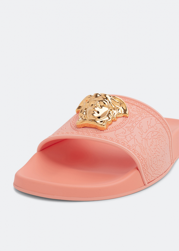 Versace Palazzo pool slides for Women - Pink in UAE